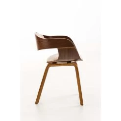 CLP Eetkamerstoel Kingston Walnoot Frame Stof - Crème 8 CLP Eetkamerstoel Kingston Walnoot Frame Stof - Crème -ZitMeester ComfortDesign 1000043408 0102