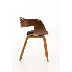 CLP Eetkamerstoel Kingston Walnoot Frame Stof - Zwart 8 CLP Eetkamerstoel Kingston Walnoot Frame Stof - Zwart -ZitMeester ComfortDesign 1000043428 0102