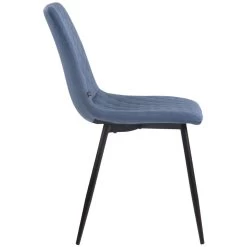 CLP Set Van 4 Eetkamerstoelen Telde Stof - Blauw -ZitMeester ComfortDesign 1000043429 0101