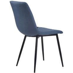 CLP Set Van 4 Eetkamerstoelen Telde Stof - Blauw -ZitMeester ComfortDesign 1000043429 0102