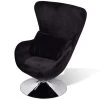 VidaXL Fauteuil Eivormig Zwart -ZitMeester ComfortDesign 1000043942