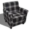 VidaXL Fauteuil Met Kussen Stof Zwart -ZitMeester ComfortDesign 1000043946