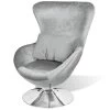 VidaXL Fauteuil Eivormig Zilver 1 VidaXL Fauteuil Eivormig Zilver -ZitMeester ComfortDesign 1000043948