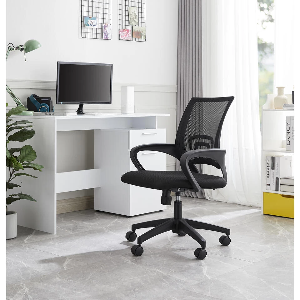 ACAZA Bureaustoel - In Hoogte Verstelbare Stoel - Netbekleding - Zwart 4 ACAZA Bureaustoel - In Hoogte Verstelbare Stoel - Netbekleding - Zwart - Image 2