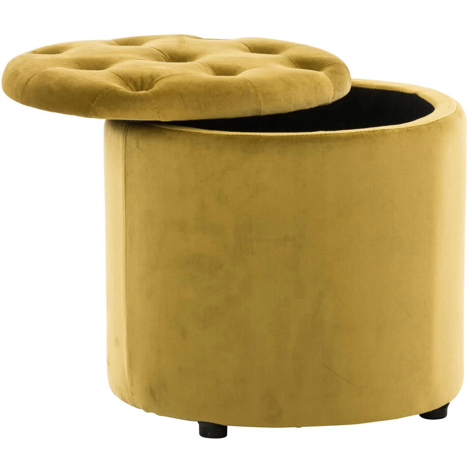 Clp Poef Pantine Geel 4 Clp Poef Pantine Geel - Image 2