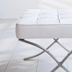 Expo Hocker Wit Premium Leer - Leder - Wit 8 Expo Hocker Wit Premium Leer - Leder - Wit -ZitMeester ComfortDesign 1000046062 0102