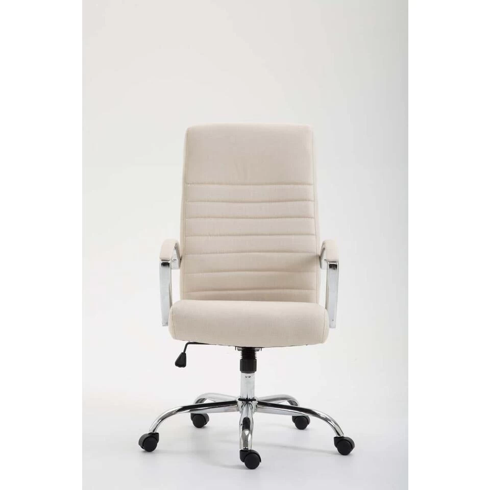 Clp Bureaustoel Valais Stof - Crème 4 Clp Bureaustoel Valais Stof - Crème - Image 2