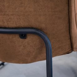 Industriële Fauteuil Cognac Lowen Eco Leer - Leder - Bruin 8 Industriële Fauteuil Cognac Lowen Eco Leer - Leder - Bruin -ZitMeester ComfortDesign 1000049297 0103