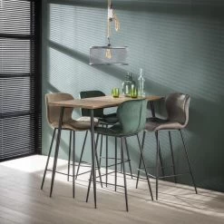 Giga Meubel Barstoel Velvet Champagne - Ronde Buis - Zithoogte 67cm -ZitMeester ComfortDesign 1000049933 0102