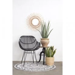 Giga Meubel Eetkamerstoel Zwart Rotan - 66x64x91cm - Sava -ZitMeester ComfortDesign 1000050512 0103