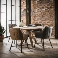 Eetkamerstoel Met Armleuning Deen Zwart - Kunstleder - Zwart 8 Eetkamerstoel Met Armleuning Deen Zwart - Kunstleder - Zwart -ZitMeester ComfortDesign 1000051900 0102