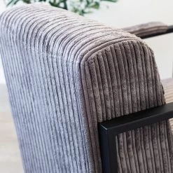 Moderne Fauteuil Madeline Ribstof Antraciet - Stof - Grijs 9 Moderne Fauteuil Madeline Ribstof Antraciet - Stof - Grijs -ZitMeester ComfortDesign 1000051929 0103