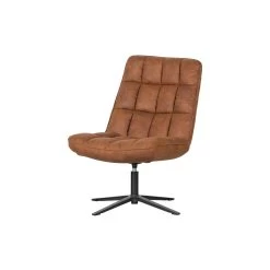 WOOOD Dirkje Draaifauteuil - Leerlook - Cognac - 101x70x85 9 WOOOD Dirkje Draaifauteuil - Leerlook - Cognac - 101x70x85 -ZitMeester ComfortDesign 1000052487 0103