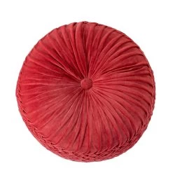 Giga Meubel Poef Rond Roze - 50x50x50cm - Poef Maaike -ZitMeester ComfortDesign 1000053544 0102
