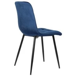 CLP Eetkamerstoel Tilde Fluweel Blauw 9 CLP Eetkamerstoel Tilde Fluweel Blauw -ZitMeester ComfortDesign 1000053725 0103