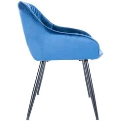 CLP Eetkamerstoel Cassis Fluweel Blauw 8 CLP Eetkamerstoel Cassis Fluweel Blauw -ZitMeester ComfortDesign 1000053792 0102