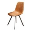 Industriële Eetkamerstoel Benjie Cognac Kunstleer - Kunstleder - Bruin -ZitMeester ComfortDesign 1000054011