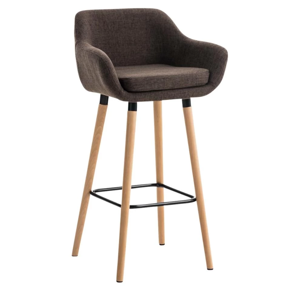 Ocazi Oslo Barkruk - Stof - Bruin 3 Ocazi Oslo Barkruk - Stof - Bruin