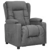 VidaXL Fauteuil Verstelbaar Stof Lichtgrijs -ZitMeester ComfortDesign 1000054684