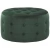 Beliani Poef TAMPA - Groen Fluweel -ZitMeester ComfortDesign 1000055186