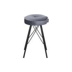 WOOOD Bella Kruk - Velvet - Asfalt - 53x33x33 -ZitMeester ComfortDesign 1000057163 0103