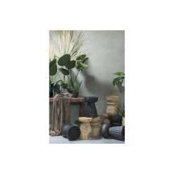 WOOOD Borre Kruk - Hout - Zwart - 40x28x28 -ZitMeester ComfortDesign 1000057577 0102