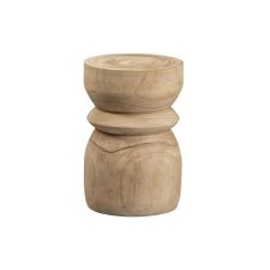 WOOOD Kruk Bikkel - Hout - Naturel - 40x28x28