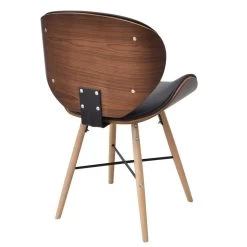 VidaXL Eetkamerstoelen 2 St Gebogen Hout En Kunstleer -ZitMeester ComfortDesign 1000057826 0103
