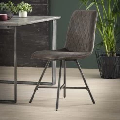 Hoyz - Stoel Diamond - Kruisframe - Antraciet - 4 Stuks -ZitMeester ComfortDesign 1000058897 0102