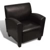 VidaXL Fauteuil Kunstleer Donkerbruin -ZitMeester ComfortDesign 1000059116