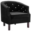 VidaXL Fauteuils Fluweel Zwart -ZitMeester ComfortDesign 1000059137
