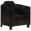 VidaXL Fauteuil Echt Leer Zwart -ZitMeester ComfortDesign 1000059161