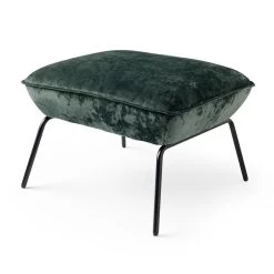 SCOTT - Voetenbankje - Velvet Poef - 57x54x40 Cm - Ideale Bijzet Poef - Mountain -ZitMeester ComfortDesign 1000064731 0100