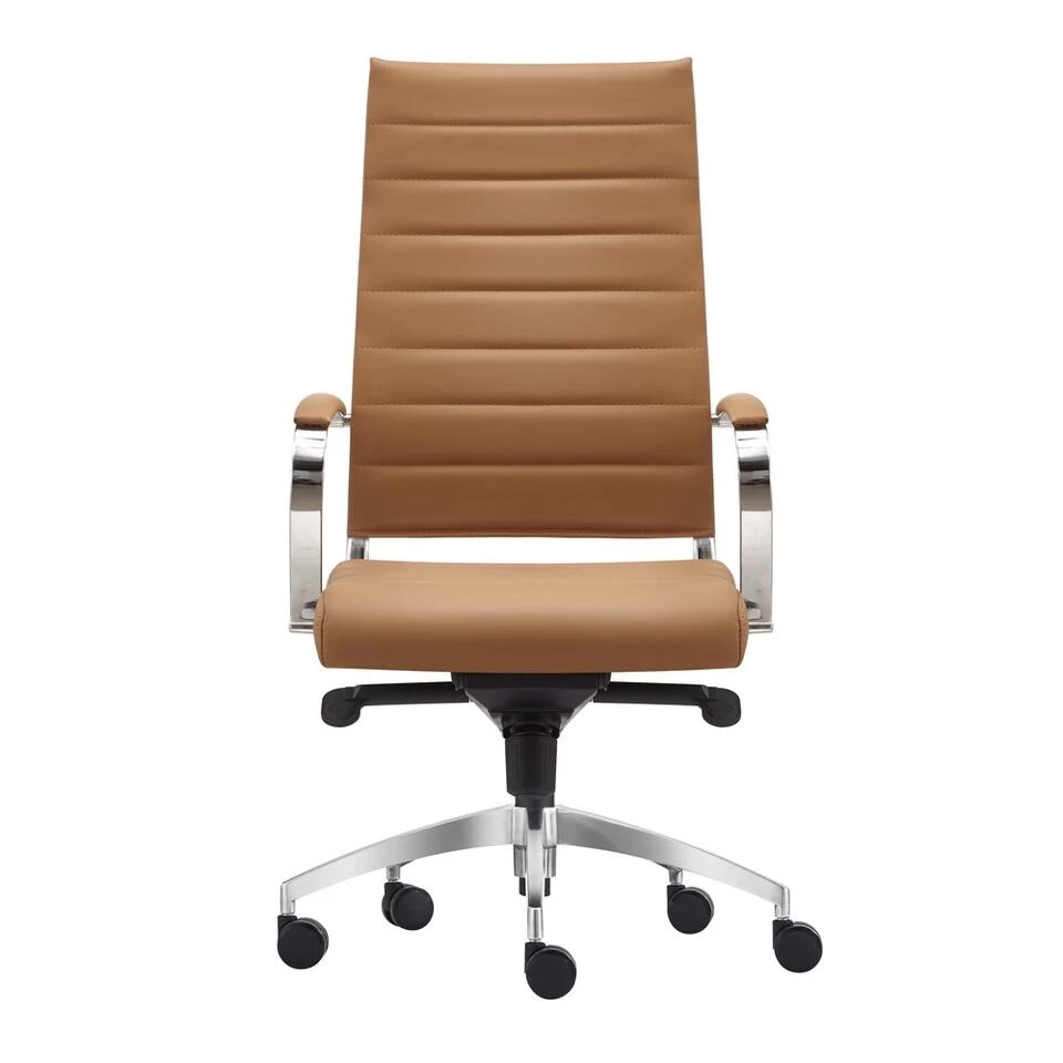 Bureaustoel Granada Cognac - 100% Leder 4 Bureaustoel Granada Cognac - 100% Leder - Image 2