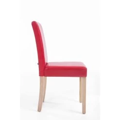 CLP Eetkamerstoel Ina Natura Frame Kunstleder Rood -ZitMeester ComfortDesign 1000068151 0102