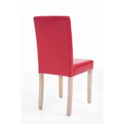 CLP Eetkamerstoel Ina Natura Frame Kunstleder Rood -ZitMeester ComfortDesign 1000068151 0103