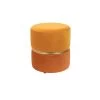 Parya Home - Bubble Poef - Oranje - Velvet 1 Parya Home - Bubble Poef - Oranje - Velvet -ZitMeester ComfortDesign 1000068285