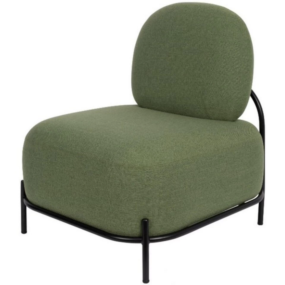 Giga Meubel Fauteuil Stof Groen - 71x66x77cm - Stoel Polly 3 Giga Meubel Fauteuil Stof Groen - 71x66x77cm - Stoel Polly