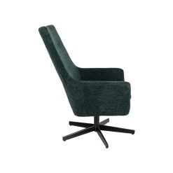 Giga Meubel Fauteuil Ribstof Groen - 79x76x98cm - Stoel Bruno -ZitMeester ComfortDesign 1000068561 0103