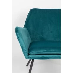 Giga Meubel Fauteuil Velvet Blauw - Zithoogte 42cm - Stoel Bon -ZitMeester ComfortDesign 1000068562 0103
