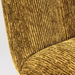 Giga Meubel Fauteuil Ribstof Oker - 71x65x72,5cm - Stoel Belmond -ZitMeester ComfortDesign 1000068566 0103