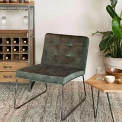 Giga Meubel Fauteuil Stof Groen - 69x55,5x75cm - Stoel Clark 7 Giga Meubel Fauteuil Stof Groen - 69x55,5x75cm - Stoel Clark -ZitMeester ComfortDesign 1000068567 0101