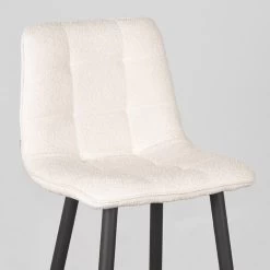 LABEL51 Barkruk Jelt - Ivory - Boucle - Teddy -ZitMeester ComfortDesign 1000068967 0103