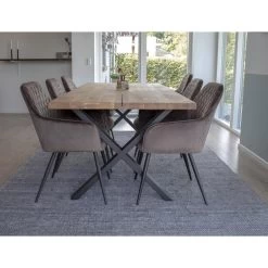 Giga Meubel Eetkamerstoel Velvet Taupe - Zithoogte 47cm - Stoel Harbo 7 Giga Meubel Eetkamerstoel Velvet Taupe - Zithoogte 47cm - Stoel Harbo -ZitMeester ComfortDesign 1000069310 0101