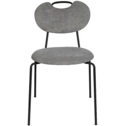 Giga Meubel Eetkamerstoel Grijs - Zithoogte 47cm - Stoel Aspen