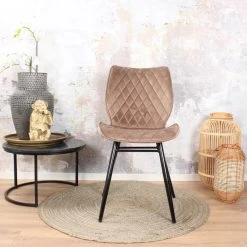 DS4U® Ruby Eetkamerstoel 2.0 - Stof - Beige 8 DS4U® Ruby Eetkamerstoel 2.0 - Stof - Beige -ZitMeester ComfortDesign 1000069458 0102