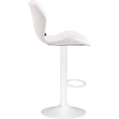 CLP Barkruk Cork Wit Frame Kunstleder Wit -ZitMeester ComfortDesign 1000071000 0102