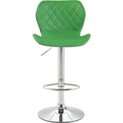 CLP Barkruk Cork Chroom Frame Kunstleder Groen -ZitMeester ComfortDesign 1000071057 0101