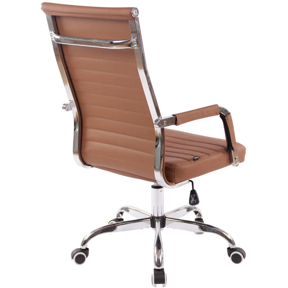 Clp Bureaustoel Amadora Kunstleer Lichtbruin 6 Clp Bureaustoel Amadora Kunstleer Lichtbruin - Image 4