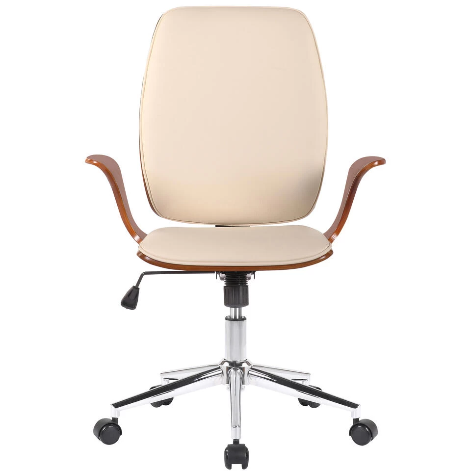 Clp Bureaustoel Burbank Kunstleer Crème 4 Clp Bureaustoel Burbank Kunstleer Crème - Image 2